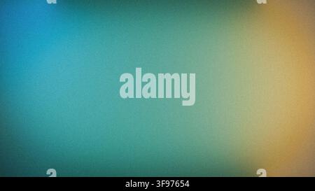 Modern 4K grainy abstract background with vibrant blue green and yellow gradient Stock Photo