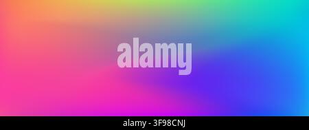 UV gradient background. Neon flare and underwater effect. Pink purple leak and red overlay. Vector illustration Stock Vector