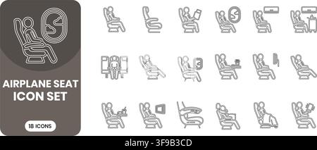 Minimalist Line Web Icon Set Vector Stock Vector