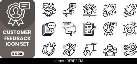 Minimalist Line Web Icon Set Vector Stock Vector