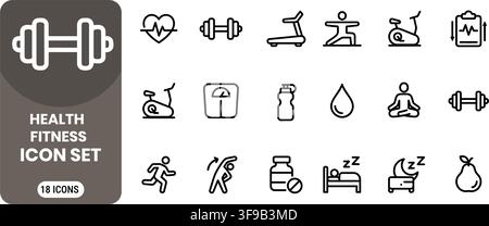 Minimalist Line Web Icon Set Vector Stock Vector