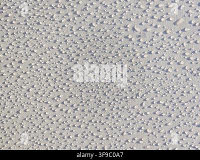 Water droplets on a waterproof fabric Stock Photo