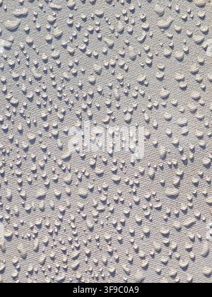 Water droplets on a waterproof fabric Stock Photo