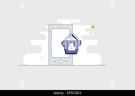 Mobile phone with clipboard icon for tasks notes records and checklists Stock Vector