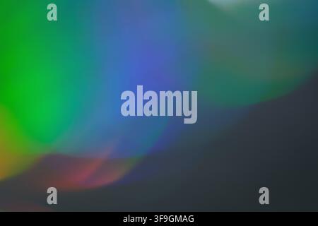 Background with green and blue spots and dark space Stock Photo