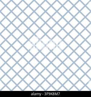 Seamless vector pattern blue crossed diagonal lines in a clean geometric look for fabric, wallpaper, wrapping paper, stationery, packaging, textile Stock Vector