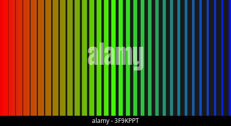 Vector colorful abstract halftone striped background. Modern geometric rgb spectrum gradient texture with vertical linear bands for trendy high-tech Stock Vector