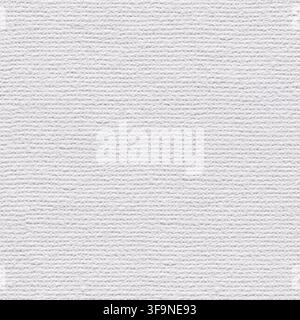 Macro view of blank white acrylic primed canvas fabric, revealing the regular woven thread structure of the painting surface in soft even light. Stock Photo