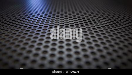 Black speaker grille texture as a background Stock Photo