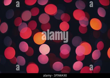 Multicolored night bokeh as background Stock Photo