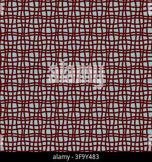 Blue Warped Grid Abstract Texture Stock Vector
