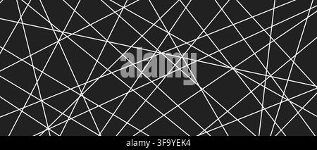 Chaotic straight diagonal strokes create dynamic monochrome vector texture. Stock Vector