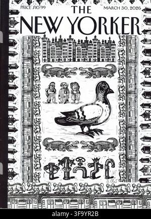 "The New Yorker" magazine cover features original artwork, United States  2026 Stock Photo