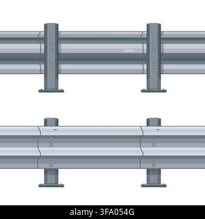 Guardrail realistic seamless Stock Vector