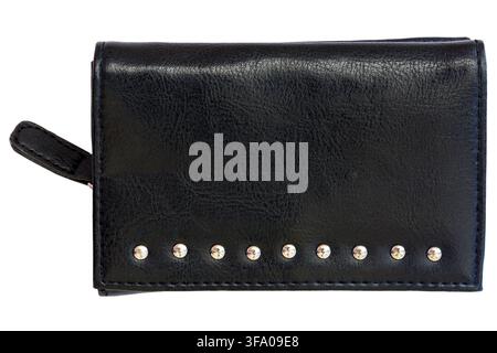 black purse isolated on white background Stock Photo