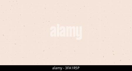 Japanese rice paper texture background in light beige with subtle grid embossing and fiber speckles. Rice paper background with handmade organic Stock Vector