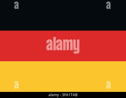 National Flag of Germany Stock Vector