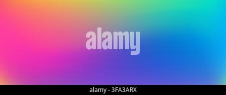 UV gradient background. Neon flare and underwater effect. Pink purple leak and red overlay. Vector illustration Stock Vector