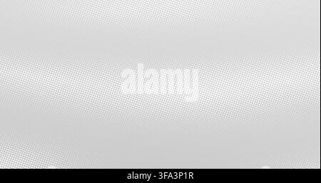 White halftone dot background, tech ai texture abstract wave pattern. Light technology and science dotted grid, retro modern geometric wallpaper bg. Digital geometric cyber data and computer points bg Stock Vector