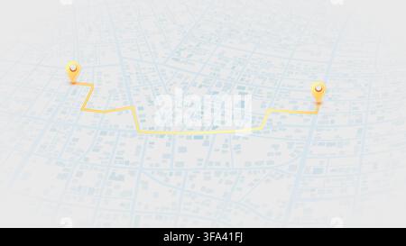 Travel concept. Geolocation and abstract GPS navigation, online navigation map pointer, place mark with map navigation. Travel route planning and map Stock Vector