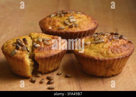 Savory red lentils cupcakes as healthy homemade food Stock Photo