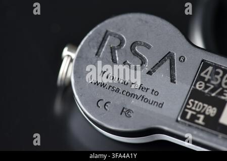 SecurID RSA secure access and authentication device for network security Stock Photo