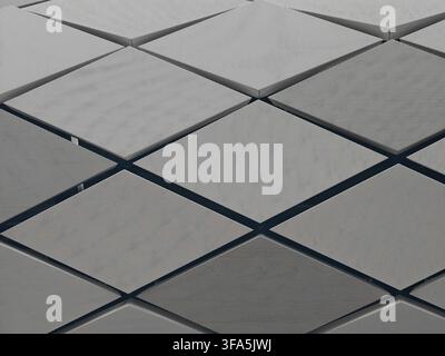 Geometric metal dotted abstract roof or wall Stock Photo