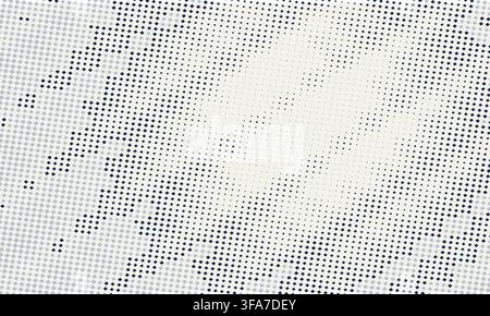 Abstract halftone pattern with gradual diamond shape transition with transitioning dark blue light grey against cream background diamonds Stock Vector