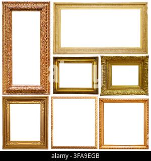 Picture frames isolated on white Stock Photo