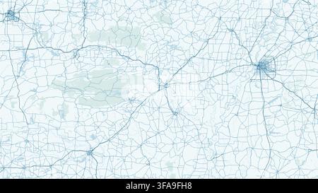 Modern minimalist vector map of Arkansas state geography little rock ozark mountains mississippi river for print poster wall art home decor. Stock Vector