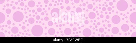 Polkadot seamless pattern in soft pink. Stock Vector