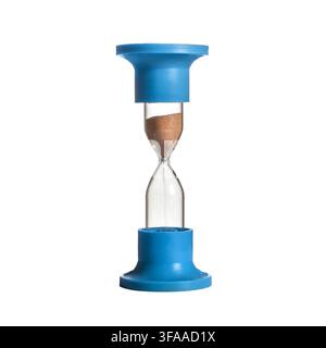 Medical hourglass on a white background. The hourglass is isolated. Stock Photo