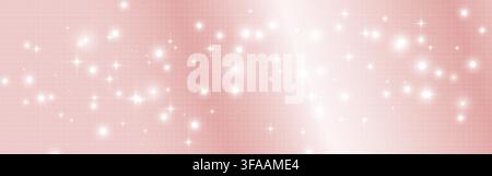 Pink background with glitter texture and elegant champagne rose beige surface with sparkle, perfect for chic wallpaper design. Abstract vector bg Stock Vector