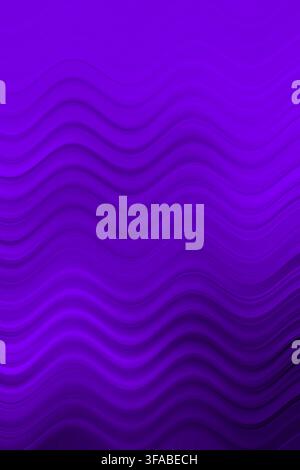 Vibrant purple abstract background with flowing horizontal waves, layered gradients and smooth dimensional lines creating a dynamic modern texture. Stock Photo