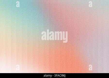 Soft pastel color gradient creating blurry grainy abstract background Stock Photo