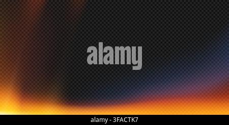Vintage lens flare light leak camera film effect Stock Vector