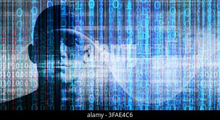Distributed Artificial Intelligence Network Utilizing Edge Computing Stock Photo