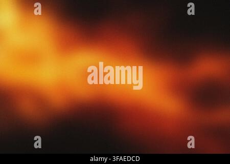 Golden Grainy Gradient Futuristic Texture Background Stock Photo