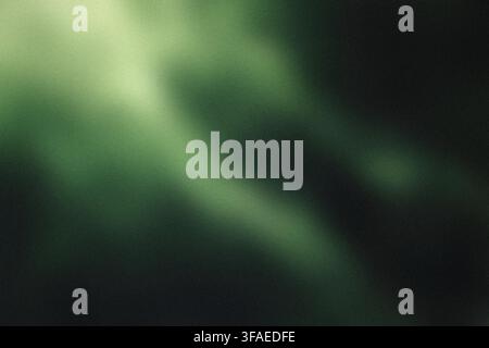 Green Grainy Gradient Futuristic Texture Background Stock Photo