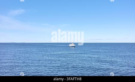 A ship at sea, travel concept. Stock Photo