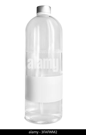 Blank plastic water bottle isolated on white background Stock Photo