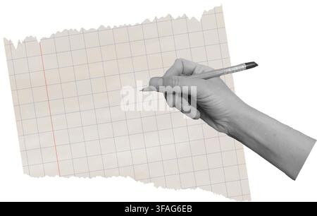 Trendy halftone collage Stock Vector