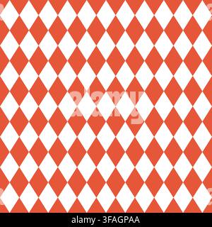 Vintage diamond pattern with festive circus motifs creates elegant holiday backdrop seamless vector pattern. Stock Vector