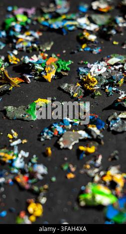paint flakes Stock Photo