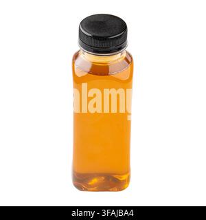 Iced tea drink in clear plastic takeaway bottle Stock Photo