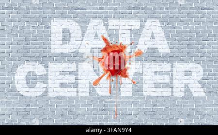 Data Center protests and opposition to Data-Centers protest as a sign showing public revolt against large technology installations as a policy that re Stock Photo