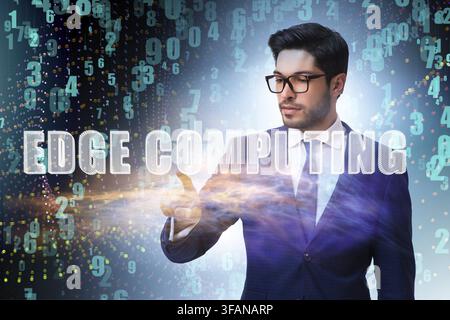 The concept of cloud edge and fog computing Stock Photo