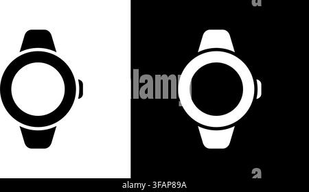 Smartwatch Solid Icon. Wearable Technology, Digital Timekeeping, And Fitness Tracking Silhouette Symbol. Modern Lifestyle Accessory. Isolated Vector Stock Vector