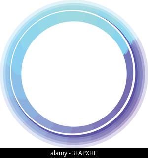 Abstract circle developing soft glowing gradient colors Stock Vector