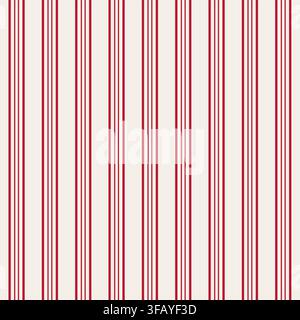 Striped Cream Crimson Geometric Pattern Stock Vector
